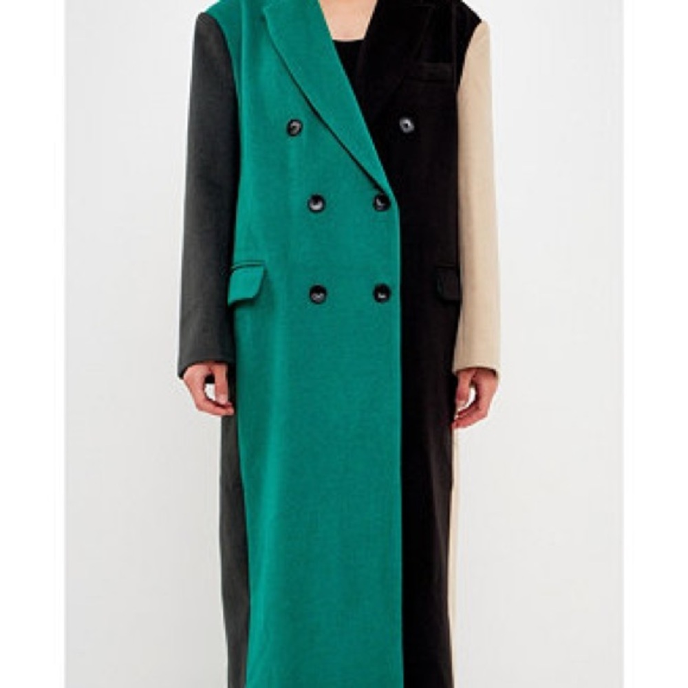 Colorblock Long Coat